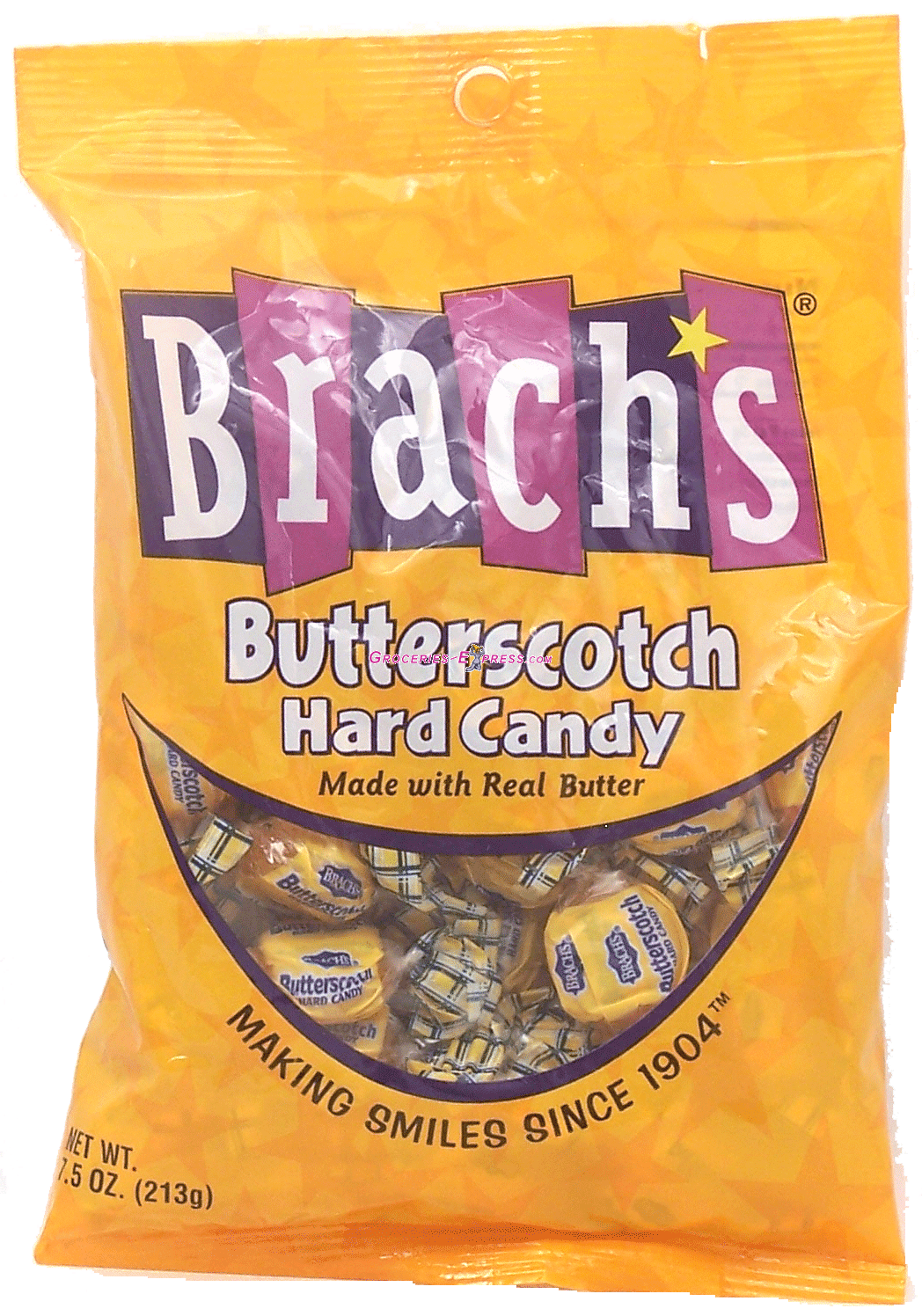 Brach's&nbsp;&nbsp;butterscotch hard candies made with real butter Full-Size Picture